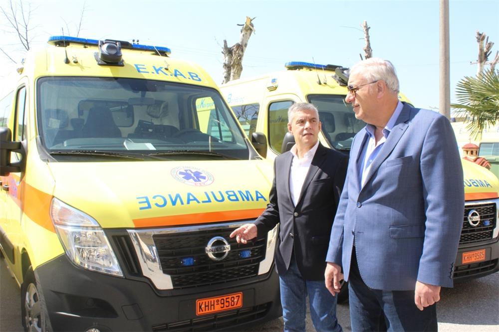 10 νέα πλήρως εξοπλισμένα ασθενοφόρα παρέδωσε στο ΕΚΑΒ η Περιφέρεια Θεσσαλίας με χρηματοδότηση από το ΕΣΠΑ Θεσσαλίας 2014 -2020