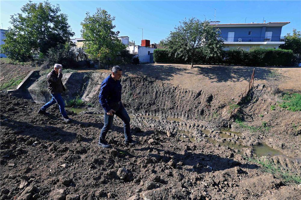 Αυτοψία Δημ. Κουρέτα σε αντιπλημμυρικά έργα του Νομού Λάρισας