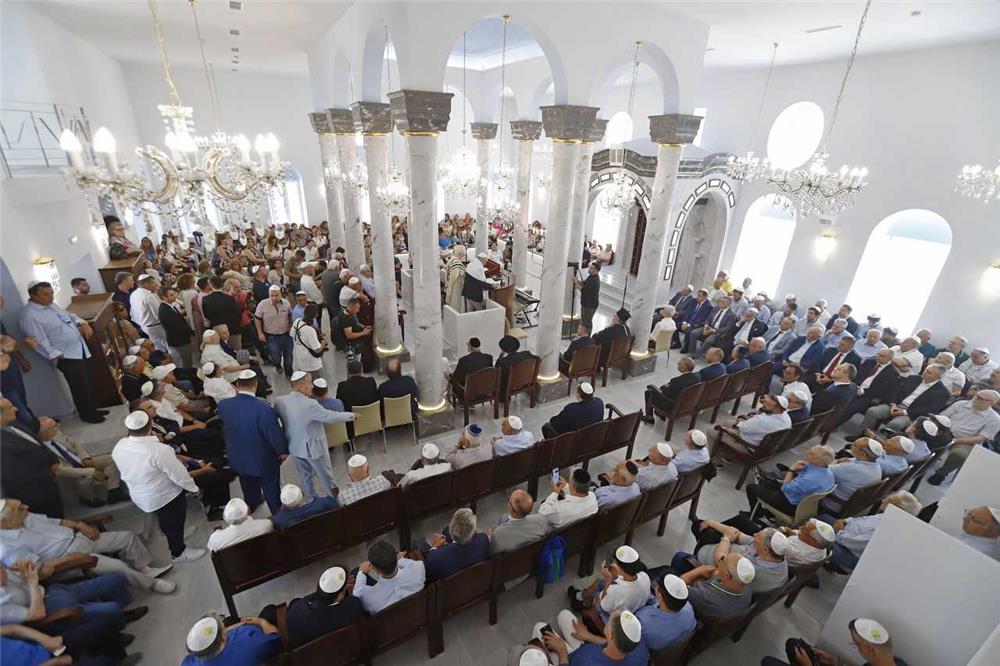 Ο Περιφερειάρχης Θεσσαλίας Δημήτρης Κουρέτας στα εγκαίνια της Ιεράς Συναγωγής των Εβραίων